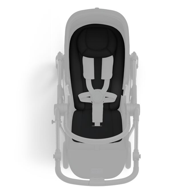 An image of the CYBEX Gold Melio Carbon Stroller, highlighting the Newborn Nest feature.