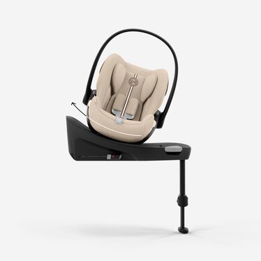 Imagen del CYBEX Gold Cloud G3 Infant Car Seat que destaca la característica Subida y bajada cómodas y sin esfuerzo.