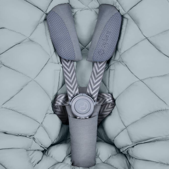 An image of the CYBEX Gold Snogga 2 Accessories for Strollers, highlighting the Fits all harness systems feature.