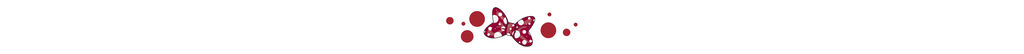 A red butterfly with white spots and several red circles on a white background.