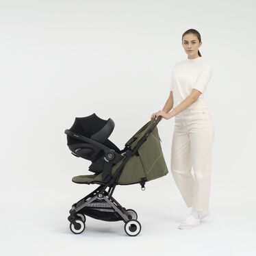 Image du CYBEX Gold Orfeo Buggy, mettant en avant la fonctionnalité Transformable en travel system.