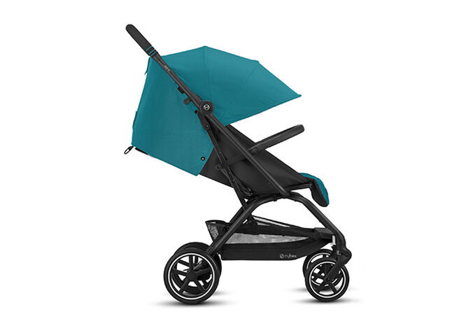 An image of the CYBEX Gold Eezy S+2 Buggy, highlighting the XXL Sun Canopy feature.