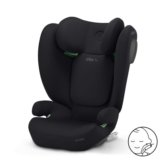 Image du CBX by CYBEX Solution B3 i-Fix Child Car Seat, mettant en avant la fonctionnalité Doux pour la peau de votre enfant.