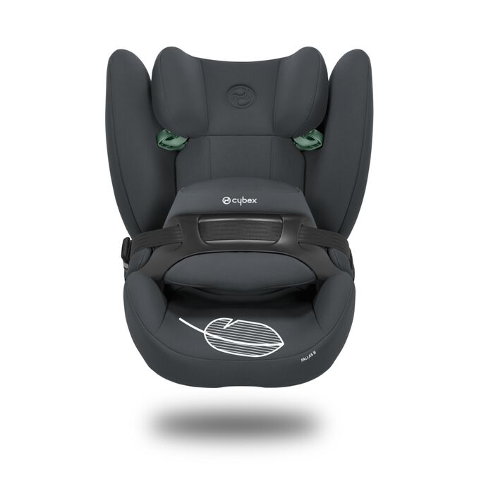 Ein Bild des CYBEX Silver Pallas B i-Size Toddler Car Seat, das das Merkmal Leicht zu nutzen, leicht zu tragen hervorhebt.