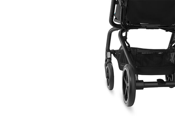 An image of the CYBEX Gold Eezy S+2 Buggy, highlighting the All-Wheel Suspension feature.