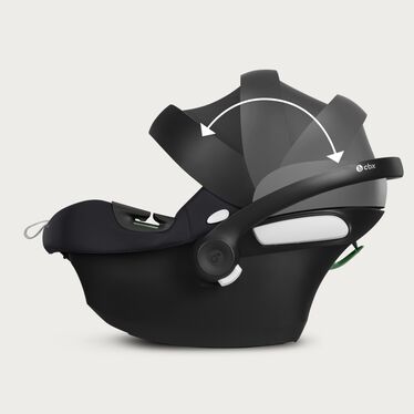 Obrázek CBX by CYBEX Aton B2 i-Size Infant Car Seat, který zvýrazňuje funkci Chrání vaše dítě před sluncem a větrem.