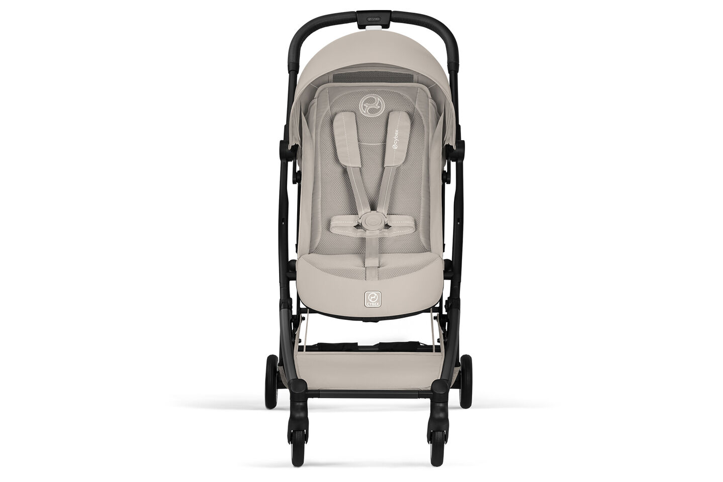 Cybex Orfeo kompakter Reisebuggy in Dune Grey in Frontansicht