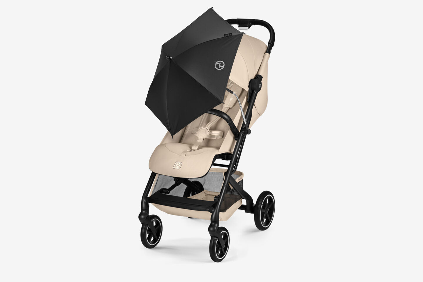 Product image of a Beezy buggy with a parasol attached.