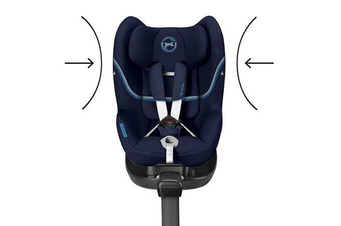 An image of the CYBEX Gold Sirona M2 i-Size Toddler Car Seat, highlighting the Energy-absorbing shell feature.