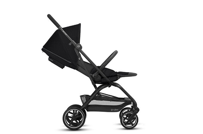 An image of the CYBEX Gold Eezy S Twist+2 Buggy, highlighting the One-Hand Recline feature.