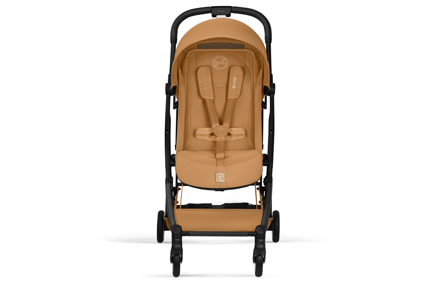 Cybex Orfeo kompakter Reisebuggy in Cinnamon Yellow in Frontansicht