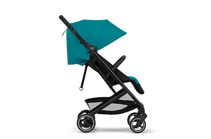 An image of the CYBEX Gold Beezy 1 Buggy, highlighting the Adjustable Legrest feature.