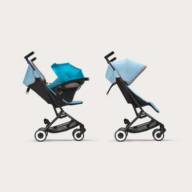 An image of the CYBEX Gold Libelle Buggy, highlighting the Travel System Ready feature.