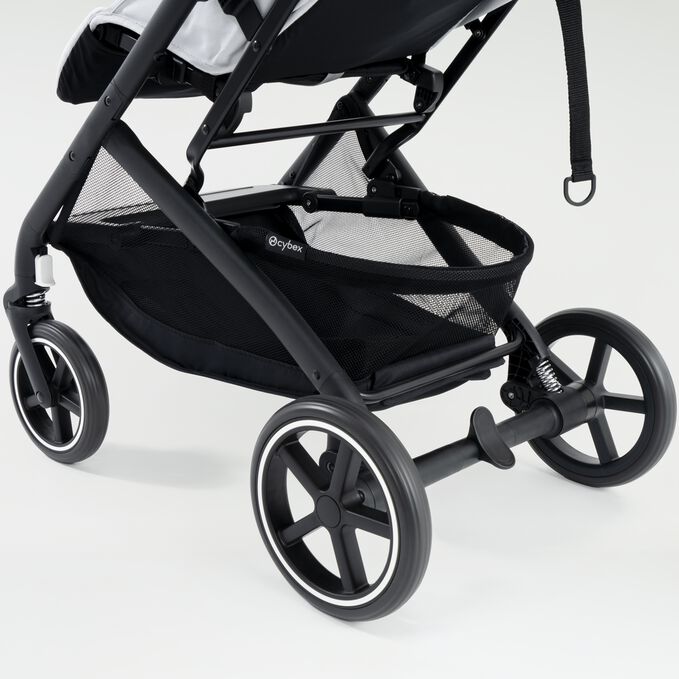 En bild av CYBEX Gold Beezy Buggy som lyfter fram funktionen 4-hjulsstötdämpning.