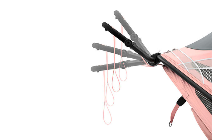 An image of the CYBEX Gold Avi Seat Pack Jogger, highlighting the Ergonomic handlebar feature.