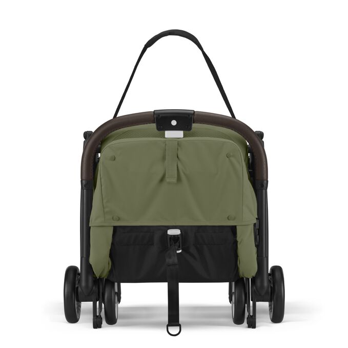 An image of the CYBEX Gold Orfeo Buggy, highlighting the Integrated Carry Strap feature.