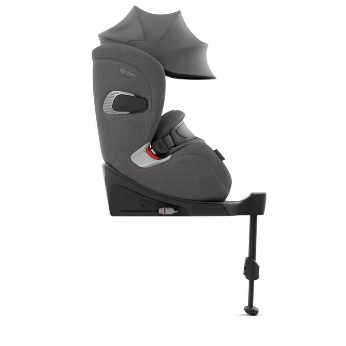 An image of the CYBEX Platinum Anoris T2 i-Size Toddler Car Seat, highlighting the Optimal Sun Protection feature.