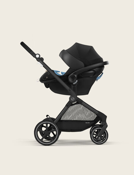 Side view product image of a  Travel System with EOS Stroller and Aton 2 Infant Car Seat