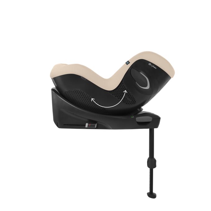 An image of the CYBEX Gold Sirona Gi i-Size Toddler Car Seat, highlighting the Always in a comfortable position feature.
