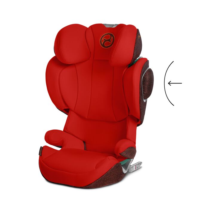 An image of the CYBEX Platinum Solution Z i-Fix Child Car Seat, highlighting the Integrated Side-impact Protection feature.