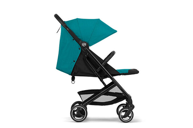 Ein Bild des CYBEX Gold Beezy Buggy, das das Merkmal Ergonomische Liegeposition hervorhebt.