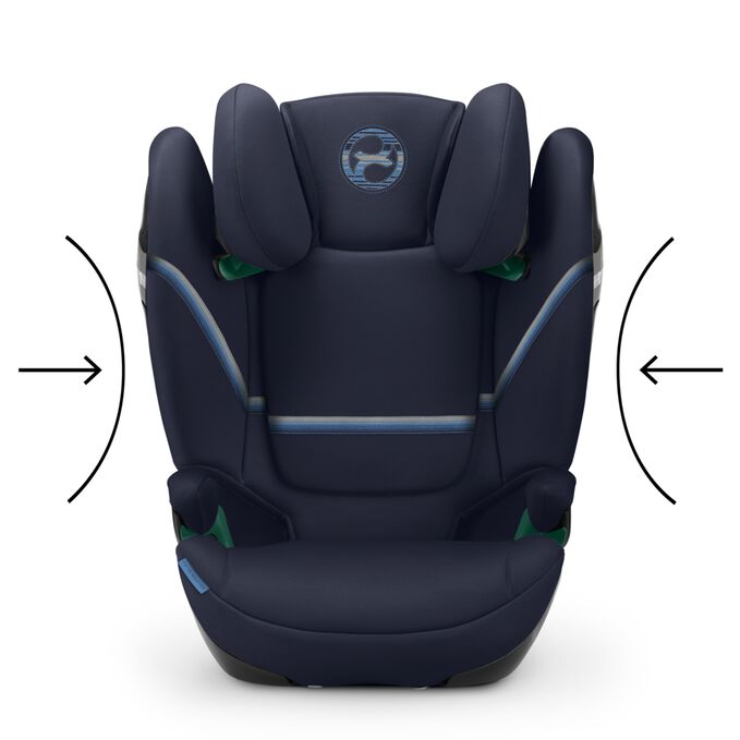 Immagine del CYBEX Gold Solution S2 i-Fix Child Car Seat che mette in risalto la caratteristica Scocca ad alto assorbimento d’urto.