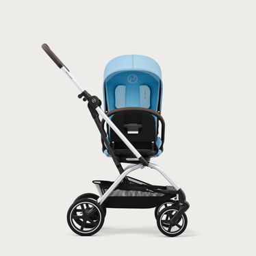 An image of the CYBEX Gold Eezy S Twist+2 Buggy, highlighting the 360° Parent and Front Facing feature.