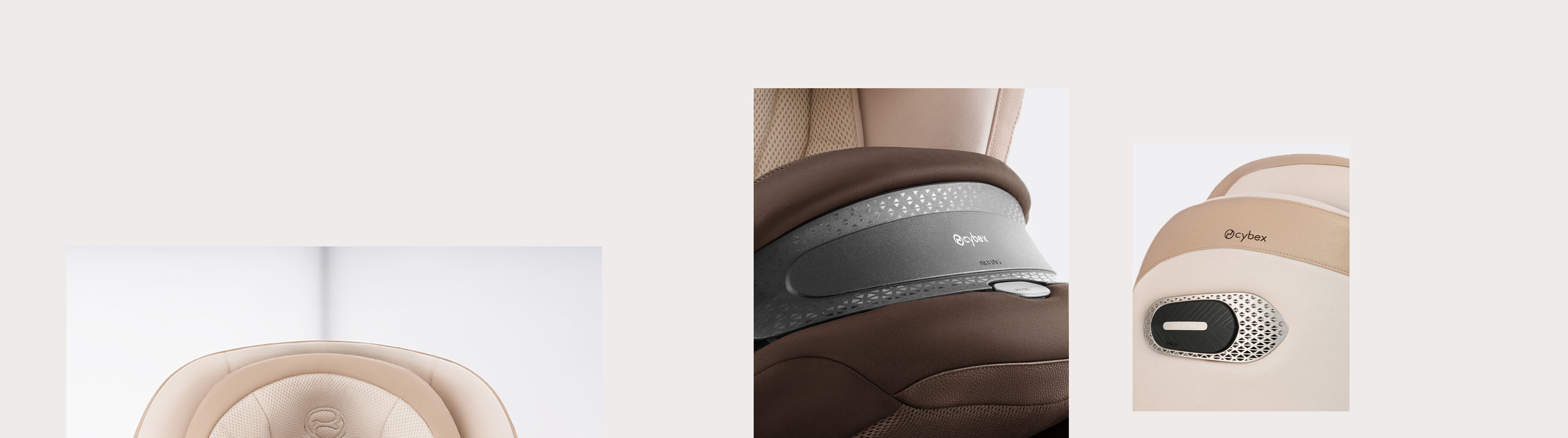 View from above on the Anoris S Airbag car seat.