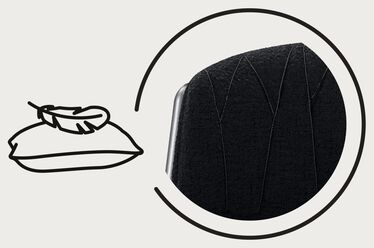 An image of the CYBEX Platinum Lemo Platinum Child Cushion Accessories for Home, highlighting the Optimally Upholstered feature.