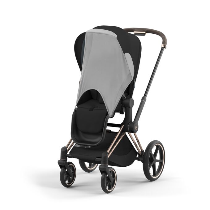 An image of the CYBEX Platinum Sun Sail Accessories for Strollers, highlighting the All-day sun protection feature.