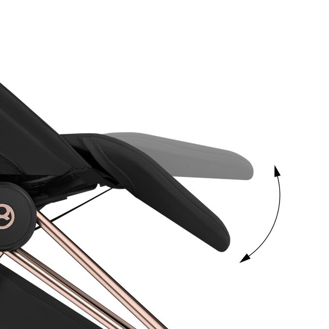 Imagen del CYBEX Platinum Coya - Style Collection Buggy que destaca la caracter&iacute;stica Reposapiernas ajustable.