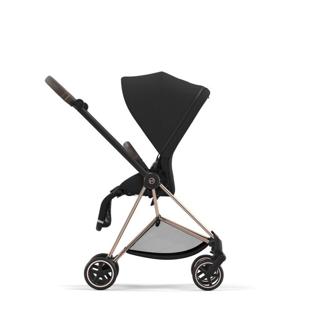 An image of the CYBEX Platinum Mios Jeremy Scott - Wings Stroller, highlighting the Reversible Seat Unit feature.