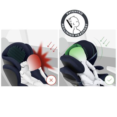Patented reclining headrest