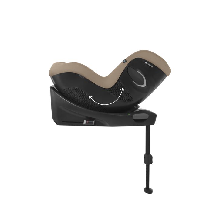 An image of the CYBEX Gold Sirona Gi i-Size Toddler Car Seat, highlighting the Always in a comfortable position feature.
