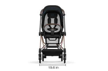 An image of the CYBEX Platinum Mios Jeremy Scott - Wings Stroller, highlighting the Light and compact feature.