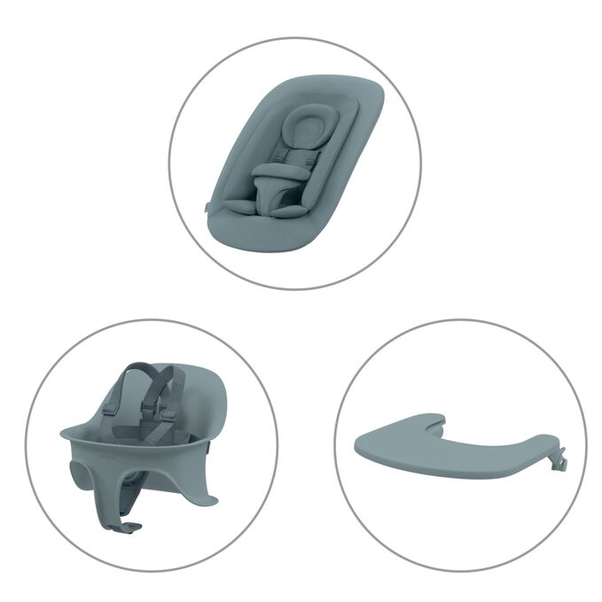 An image of the CYBEX Gold Lemo 4-in-1 Highchair, highlighting the The beauty of simplicity feature.