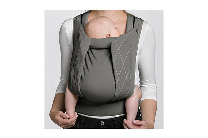 An image of the CYBEX Platinum YEMA.click Baby Carrier, highlighting the Ergonomic seating feature.