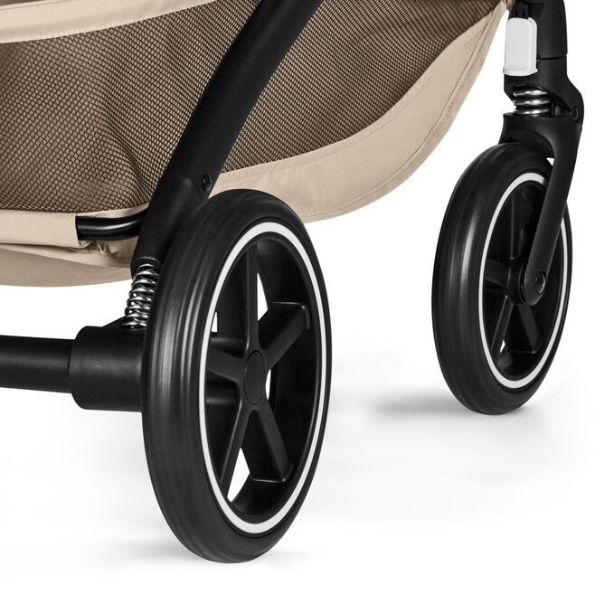 An image of the CYBEX Gold Beezy Buggy, highlighting the All-wheel Suspension feature.