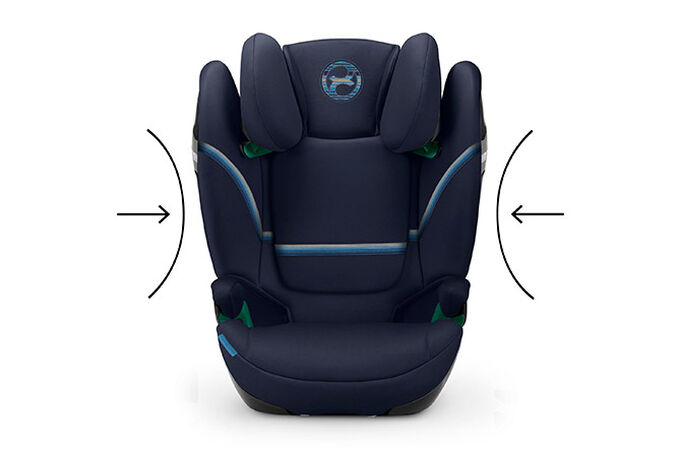 Immagine del CYBEX Gold Solution S i-Fix Child Car Seat che mette in risalto la caratteristica Sicurezza per il bambino.