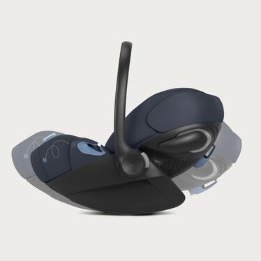 An image of the CYBEX Gold Cloud G Infant Car Seat, highlighting the Comfort Extend Recline feature.