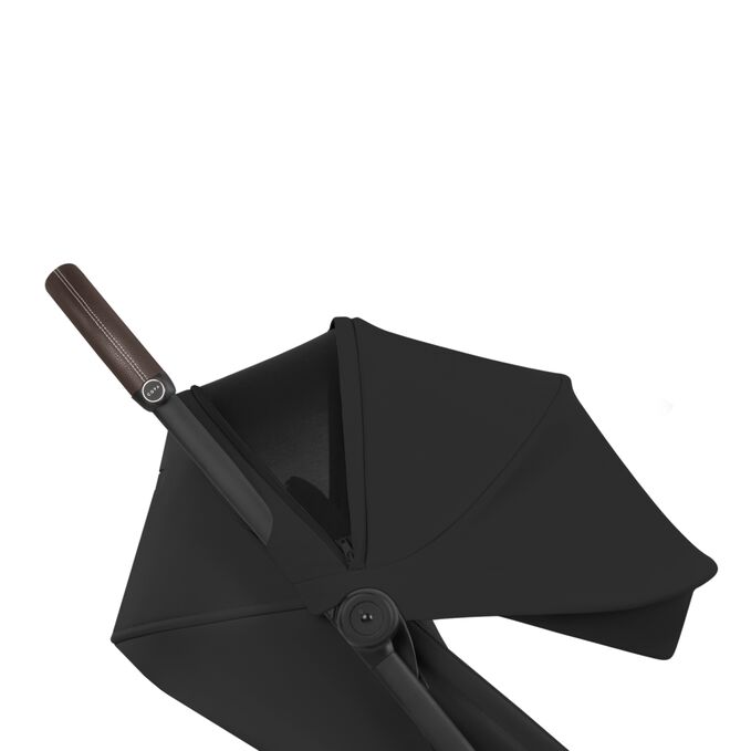 En bild av CYBEX Platinum Coya Buggy som lyfter fram funktionen Sun Canopy with Mesh Section.