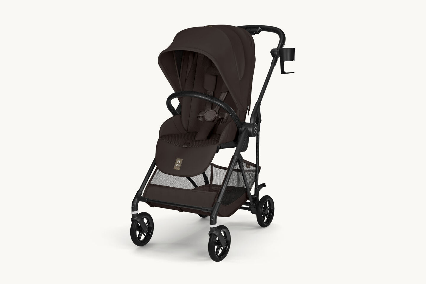 Product image of a Melio Carbon with a Cup Holder attached.