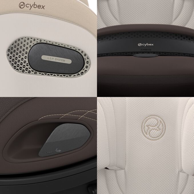 En bild av CYBEX Platinum Anoris S Airbag Child Car Seat som lyfter fram funktionen Exklusiv design f&ouml;r dig och ditt barn.