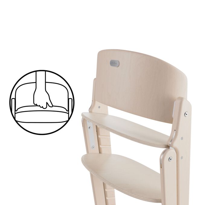 An image of the CYBEX Gold Click & Fold 4-in-1 Highchair, highlighting the Easy to Carry feature.