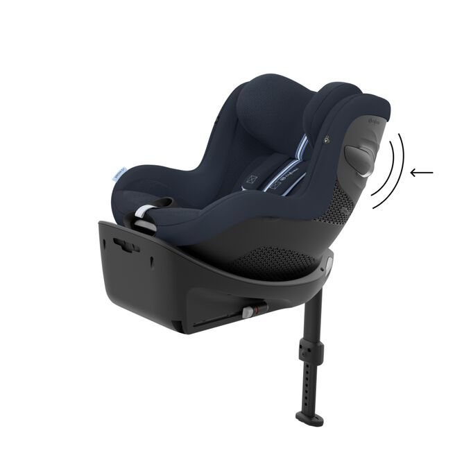 An image of the CYBEX Gold Sirona G i-Size Toddler Car Seat, highlighting the Side-protection feature.
