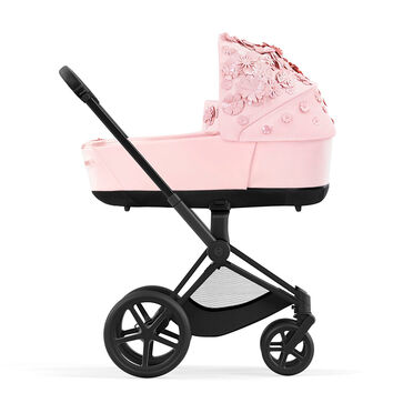Cybex Platinum Simply Flowers Priam Lux Carry Cot Pushchair Pale Blush