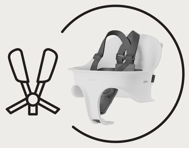An image of the CYBEX Gold Gold Harness Accessories for Home, highlighting the 5-point Harness feature.