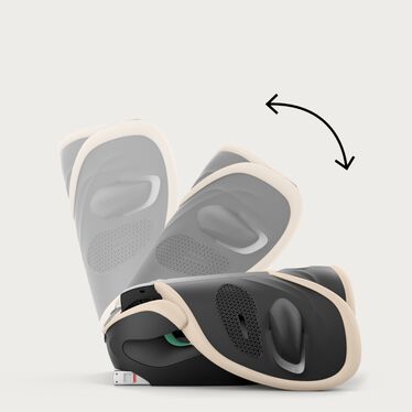 An image of the CYBEX Gold Solution G2 Child Car Seat, highlighting the Folding in Seconds feature.