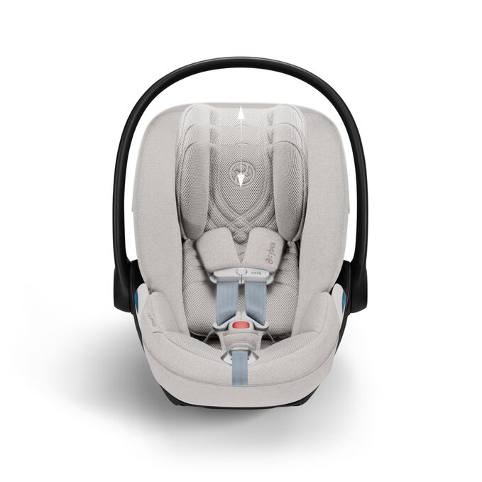 An image of the CYBEX Platinum Cloud T with Load Leg Base Infant Car Seat, highlighting the Grows with your child feature.