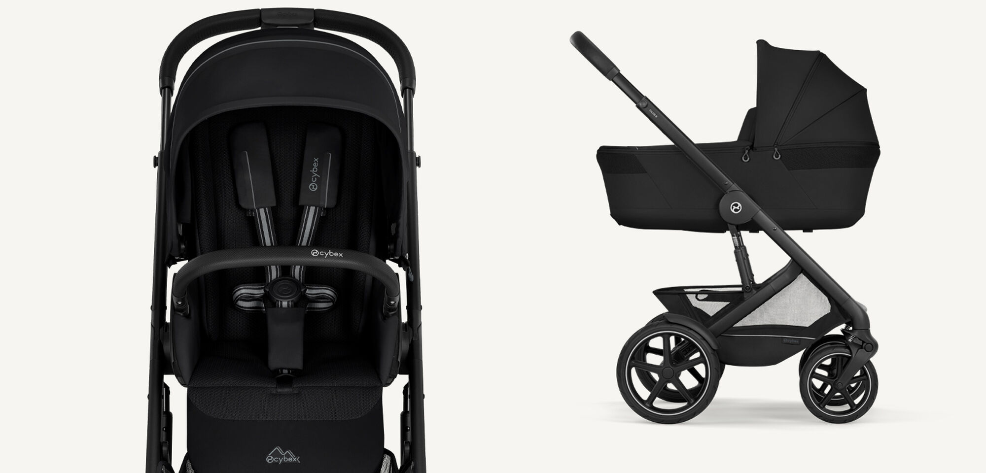 Product images of a Talos S Lux in Moon Black, a close up on the left and a sideview on the right.